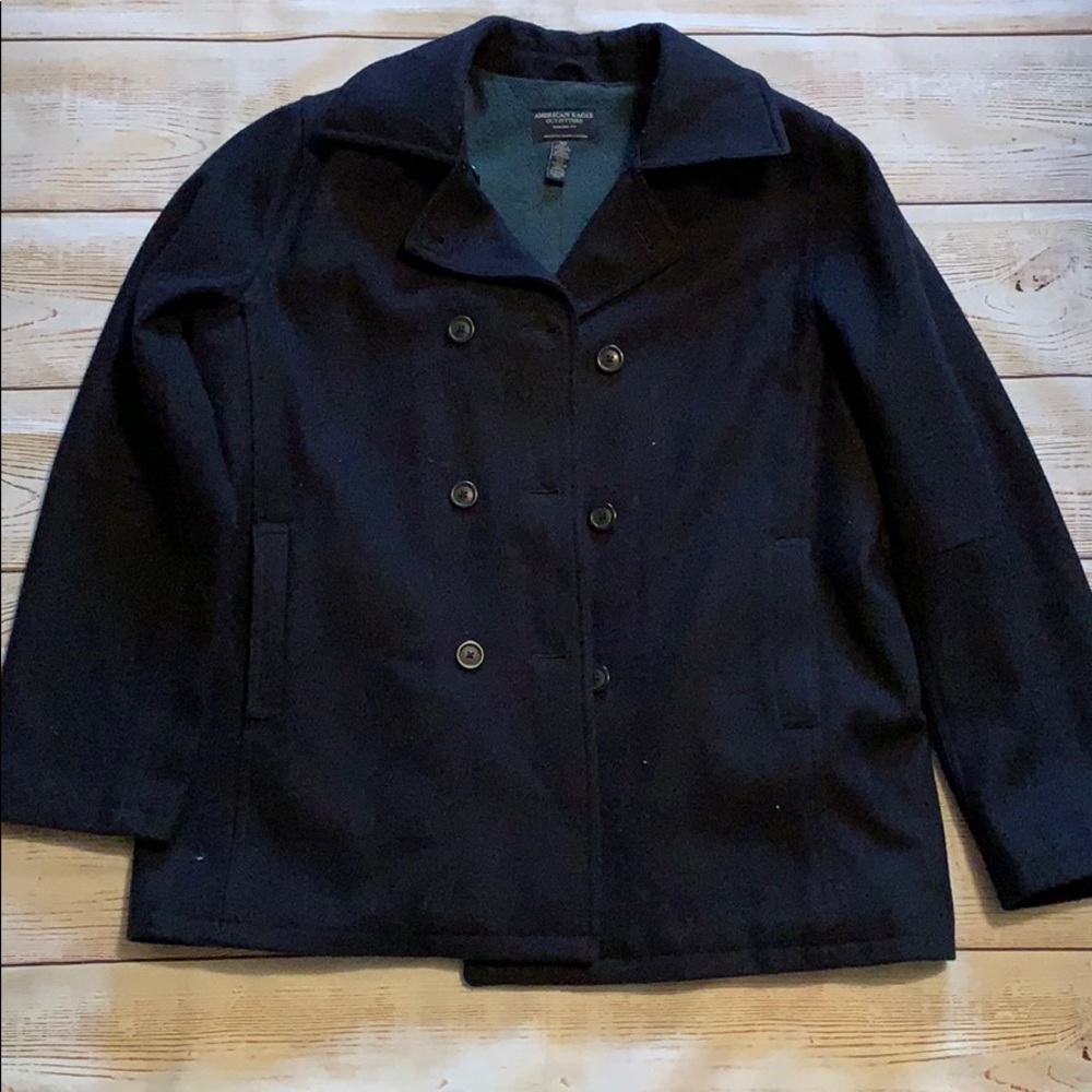 AEO Navy Blue Pea Coat Women’s Large
